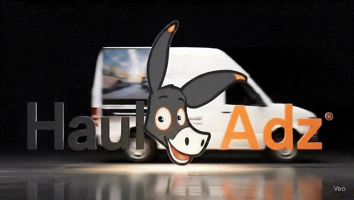 Haul Adz LED advertising truck in action